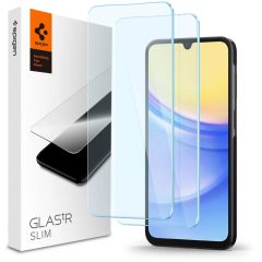 Spigen Protection d'écran en verre trempé GLAStR Slim + Applicator 2-pack Samsung Galaxy A25