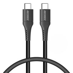 Accezz Câble USB-C vers USB-C Samsung Galaxy A50 - 0,2 mètres - Noir