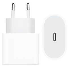Apple Adaptateur secteur USB-C original iPhone 5 / 5s - Chargeur - Connexion USB-C - 20W - Blanc