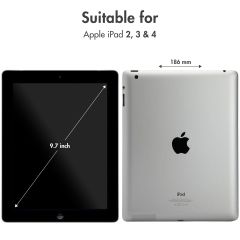 Étui de tablette portefeuille rotatif à 360° iPad 2 / 3 / 4