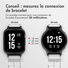 iMoshion Bracelet en silicone - Connexion universelle de 20 mm - Noir
