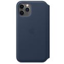 Apple Étui de téléphone Leather Folio iPhone 11 Pro -Deep Sea Blue