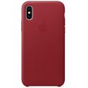 Apple Coque Leather iPhone X(s) - Red