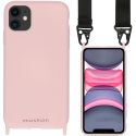 iMoshion Coque couleur avec cordon - sangle en nylon iPhone 11 - Rose