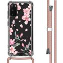 iMoshion Coque Design avec cordon Samsung Galaxy S20 - Fleur - Rose