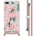 iMoshion Coque Design avec cordon iPhone 8 Plus / 7 Plus - Fleur - Cherry Blossom