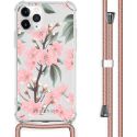 iMoshion Coque Design avec cordon iPhone 11 Pro - Fleur - Rose / Vert