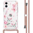 iMoshion Coque Design avec cordon iPhone 12 Mini - Fleur - Rose