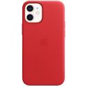 Apple Coque Leather MagSafe iPhone 12 Mini - Red