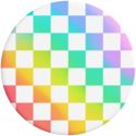 PopSockets PopGrip - Amovible - Rainbow Checker