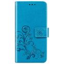 Etui de téléphone Fleurs de Trèfle OnePlus 8 - Turquoise