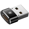 Baseus Adaptateur USB-A (mâle) vers USB-C (femelle) - OTG - Noir