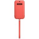 Apple Sacoche en cuir MagSafe iPhone 12 Pro Max - Pink Citrus