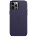 Apple Coque Leather MagSafe iPhone 12 Pro Max - Deep Violet