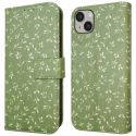 iMoshion Étui de téléphone portefeuille Design iPhone 14 - Green Flowers