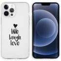 iMoshion Coque Design iPhone 13 Pro - Live Laugh Love