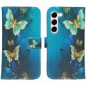 iMoshion Coque silicone design Samsung Galaxy S23 - Blue Butterfly
