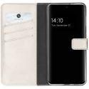 Selencia Étui de téléphone portefeuille en cuir véritable Galaxy A32 (4G) - Gris