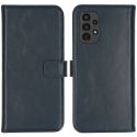 Selencia Étui de téléphone portefeuille en cuir véritable Samsung Galaxy A13 (4G) - Bleu