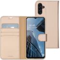 Accezz Étui de téléphone portefeuille Wallet Samsung Galaxy A13 (5G) / A04s - Dorée