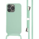 iMoshion ﻿Coque en silicone avec cordon iPhone 13 Pro - Menthe verte