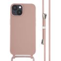 iMoshion ﻿Coque en silicone avec cordon iPhone 14 - Sand Pink