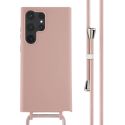 iMoshion ﻿Coque en silicone avec cordon Samsung Galaxy S23 Ultra - Sand Pink