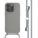iMoshion ﻿Coque en silicone avec cordon iPhone 14 Pro - Gris clair