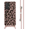 iMoshion Coque design en silicone avec cordon Samsung Galaxy A53 - Animal Pink