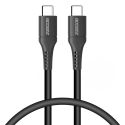 Accezz Câble USB-C vers USB-C Samsung Galaxy A71 - 0,2 mètres - Noir