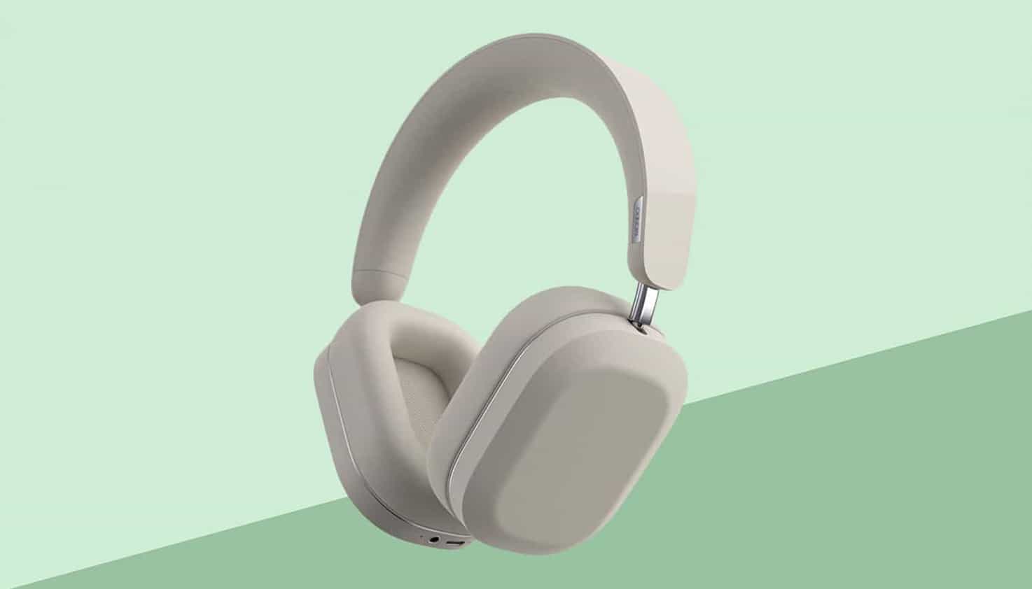 Fond vert avec un design mettant en avant des &eacute;couteurs avec r&eacute;duction de bruit.