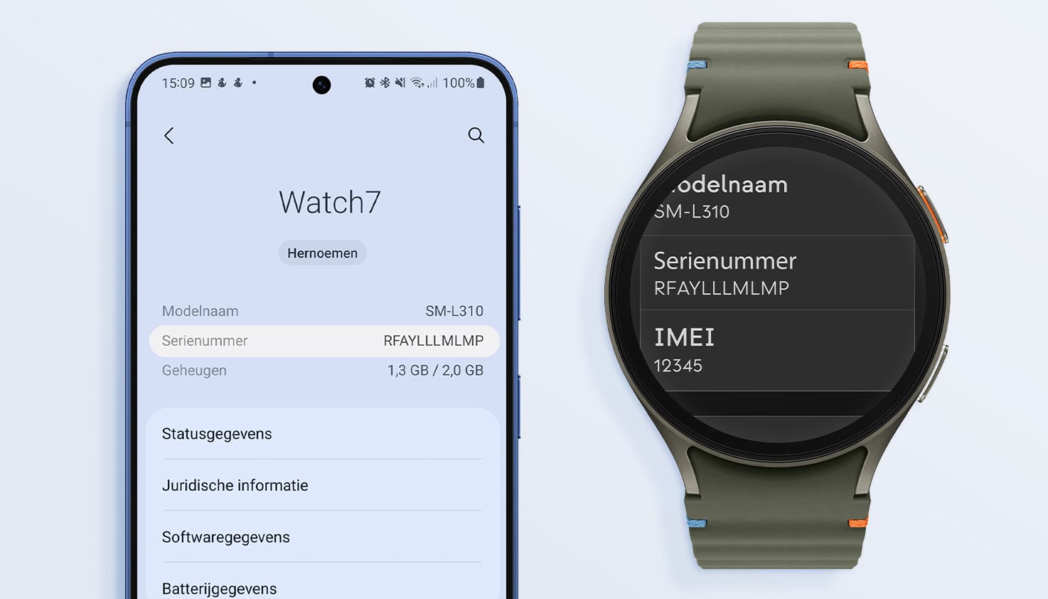 un homme regarde et fait défiler sa smartwatch tout en tenant son téléphone dans l'autre main