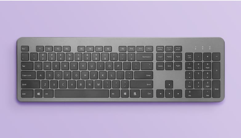 Un clavier noir