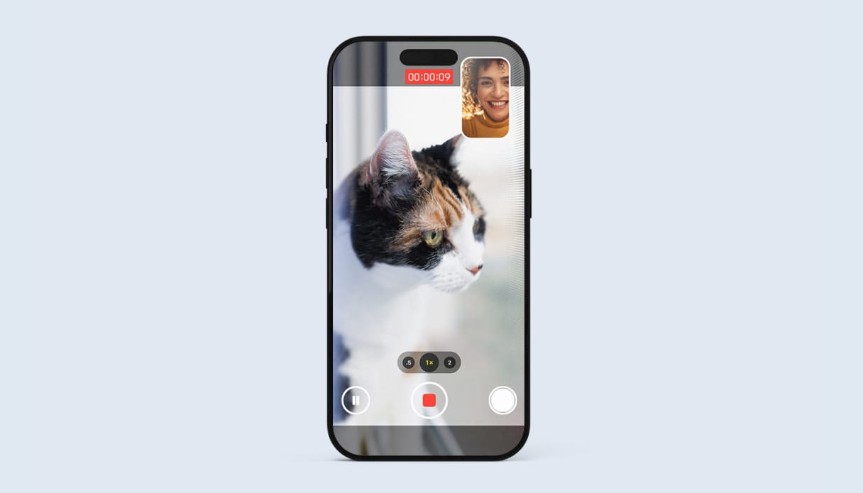 La fonctionnalit&eacute; "double cam&eacute;ra" sur l'iPhone 17.